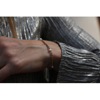 Sky Jewelry Золотой  Браслет 10К (417 проба) с Жемчугом