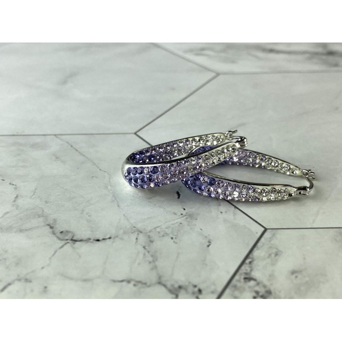 Sky Jewelry Серебряные Серьги 925 проба  с Фианитами  *Блеск*