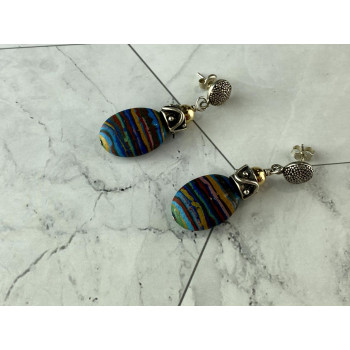 Sky Jewelry Серебряные серьги с Яшмой   *Сияй