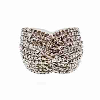 Sky Jewelry Серебряное Кольцо 925 пробы с камнями белый Сапфир