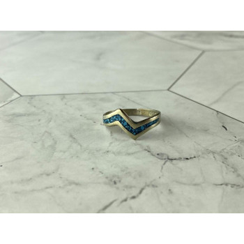 Sky Jewelry Винтажное Серебряное кольцо со вставками из Малахита