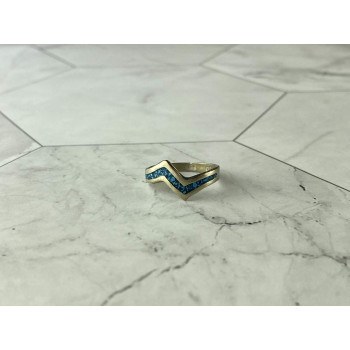 Sky Jewelry Винтажное Серебряное кольцо со вставками из Малахита