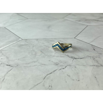 Sky Jewelry Винтажное Серебряное кольцо со вставками из Малахита