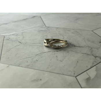 Sky Jewelry Серебряное кольцо с камнями белый Топаз