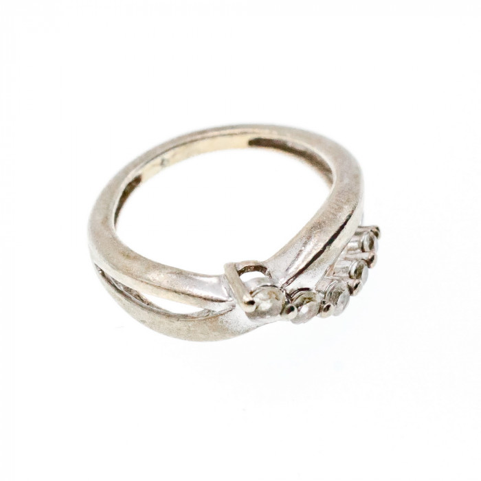 Sky Jewelry Серебряное кольцо с камнями белый Топаз