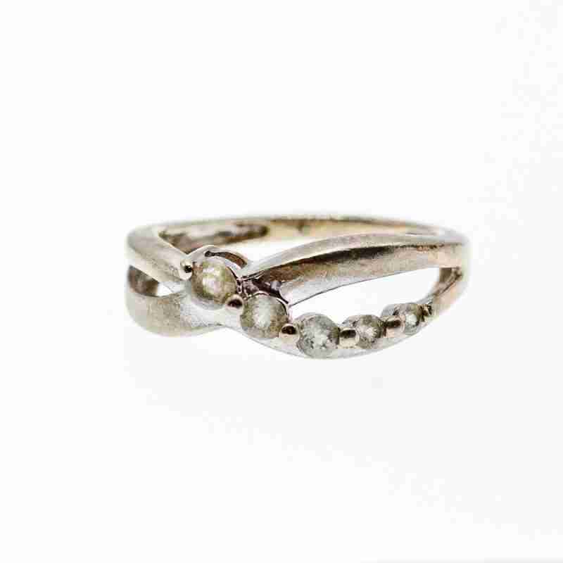 Sky Jewelry Серебряное кольцо с камнями белый Топаз