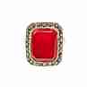 Sky Jewelry Винтажное Серебряное кольцо с Агатом и камнями Морион