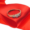 Sky Jewelry Золотое Кольцо 10К (417 проба) с Бриллиантами *Сердце*