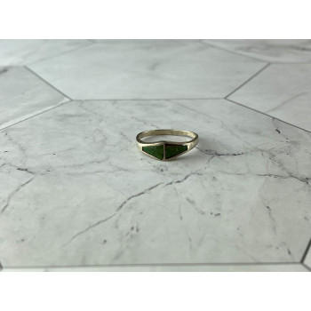 Sky Jewelry Винтажное Серебряное кольцо со вставками из Малахита