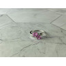 Sky Jewelry Серебряное кольцо 925 проба с розовым Топазом *Сердца*