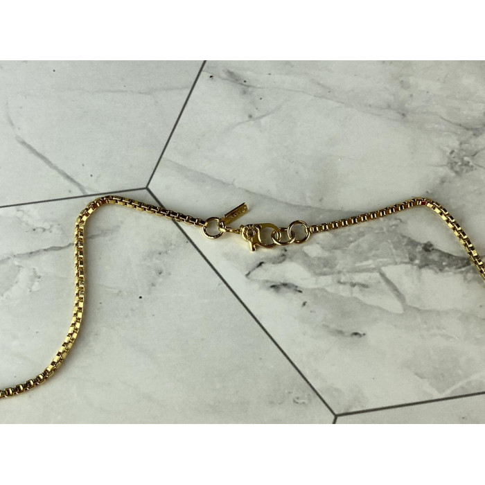 Sky Jewelry Цепочка с Кулоном  в позолоте Коралл и Фианиты