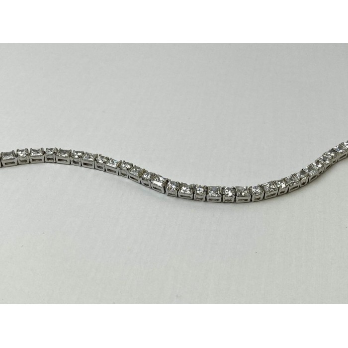 Sky Jewelry Серебряный браслет 925 пробы с камнями Гошенит (Берилл)