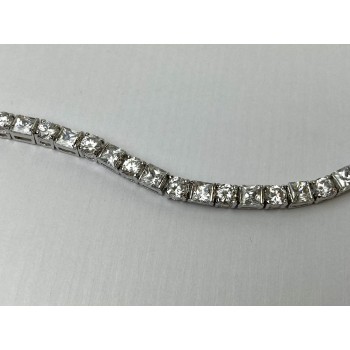 Sky Jewelry Серебряный браслет 925 пробы с камнями Гошенит (Берилл)