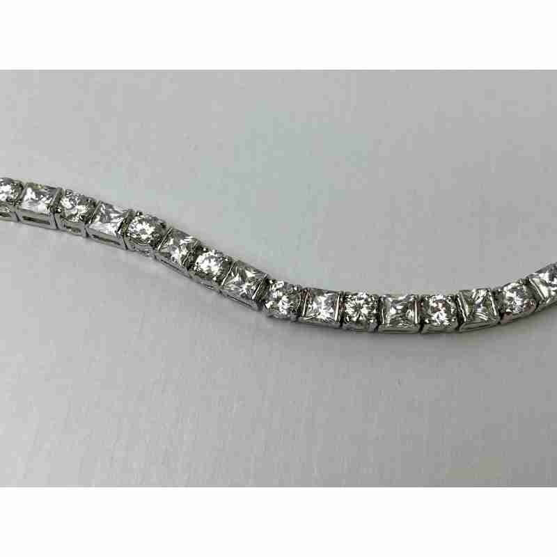Sky Jewelry Серебряный браслет 925 пробы с камнями Гошенит (Берилл)