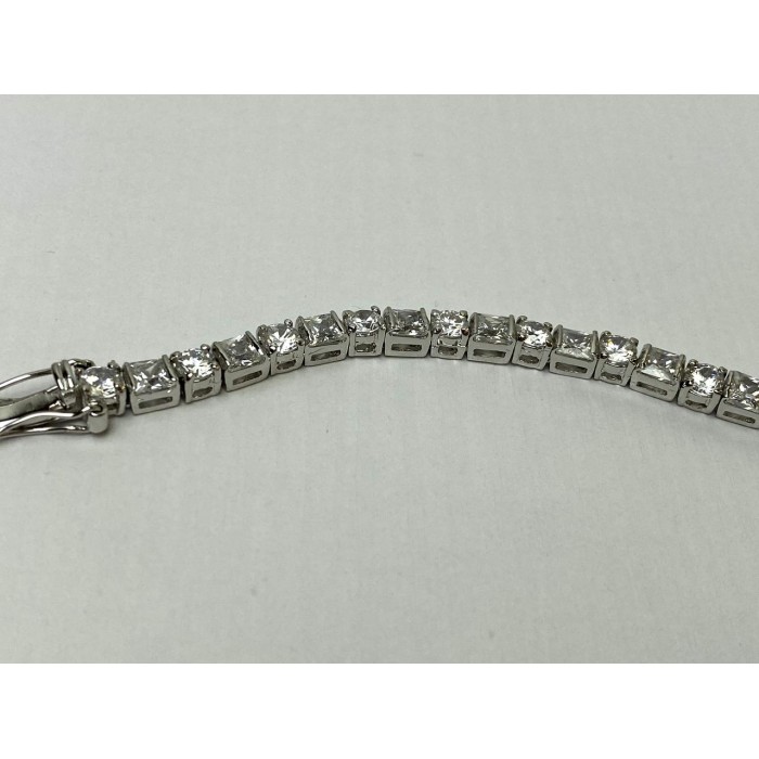 Sky Jewelry Серебряный браслет 925 пробы с камнями Гошенит (Берилл)