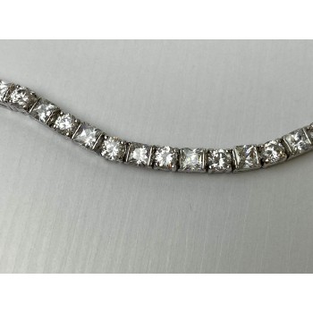 Sky Jewelry Серебряный браслет 925 пробы с камнями Гошенит (Берилл)