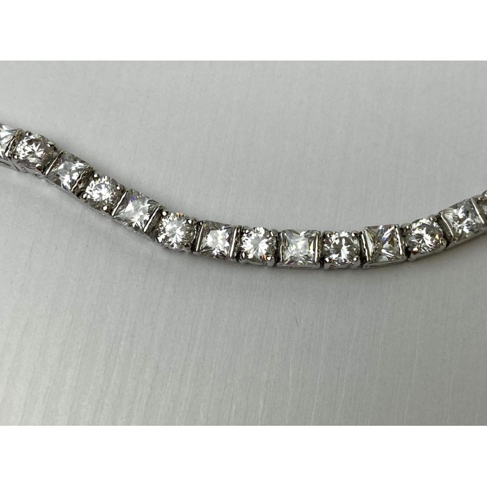 Sky Jewelry Серебряный браслет 925 пробы с камнями Гошенит (Берилл)