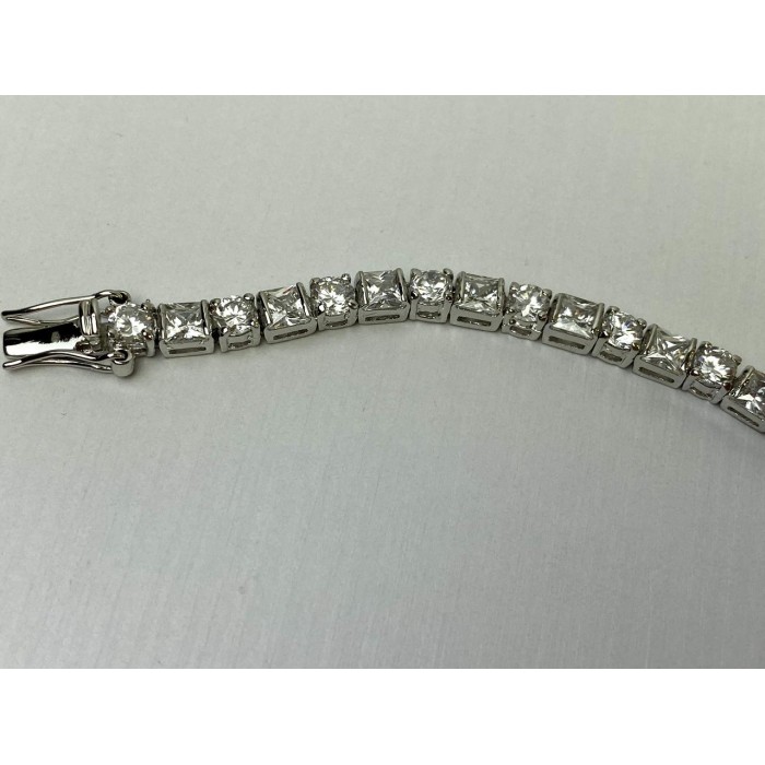 Sky Jewelry Серебряный браслет 925 пробы с камнями Гошенит (Берилл)