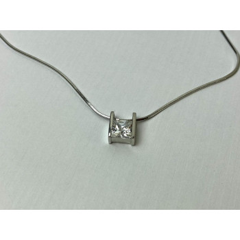 Sky Jewelry Серебряная Цепочка с Кулоном Фианит  925 проба  Italy