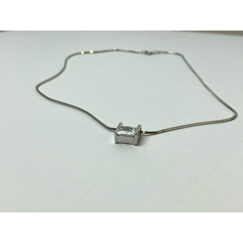 Sky Jewelry Серебряная Цепочка с Кулоном Фианит  925 проба  Italy