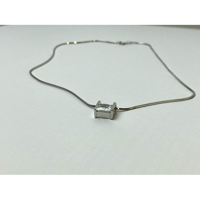 Sky Jewelry Серебряная Цепочка с Кулоном Фианит  925 проба  Italy