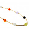 Sky Jewelry Золотое Ожерелье 14К (585 проба) Шары Жадеит