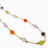 Sky Jewelry Золотое Ожерелье 14К (585 проба) Шары Жадеит