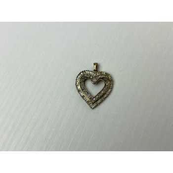 Sky Jewelry Серебряный Кулон 925 пробы в позолоте *Сердце*