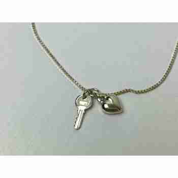 Sky Jewelry Серебряный Браслет на ногу Италия 925 проба  * Ключ к Сердцу