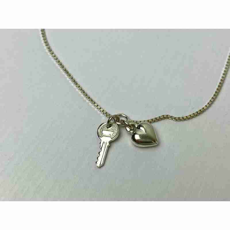 Sky Jewelry Серебряный Браслет на ногу Италия 925 проба  * Ключ к Сердцу