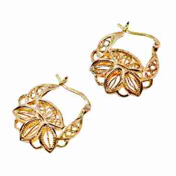Sky Jewelry Стильные Серебряные Серьги  в позолоте