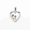Sky Jewelry Серебряный Кулон с Фианитами *Сердце*