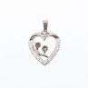 Sky Jewelry Серебряный Кулон с Фианитами *Сердце*