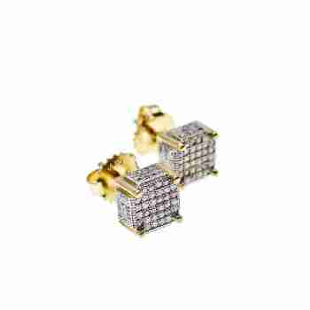 Sky Jewelry Золотые серьги 14К ( 585 проба)  с  Бриллиантами
