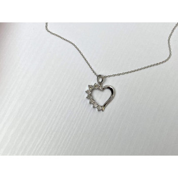 Sky Jewelry Серебряная Цепочка с Кулоном Италия *Сердце*