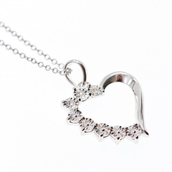 Sky Jewelry Серебряная Цепочка с Кулоном Италия *Сердце*