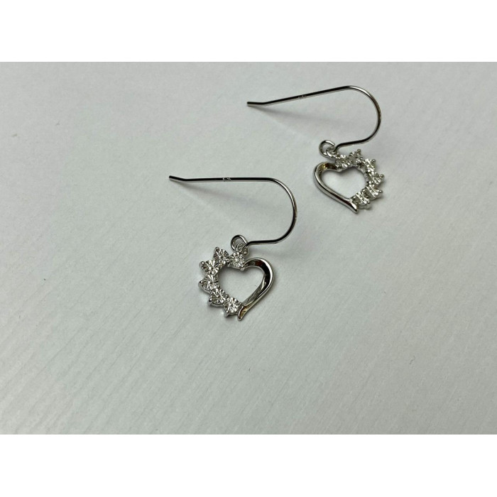 Sky Jewelry Серебряные Серьги  *Сердце*