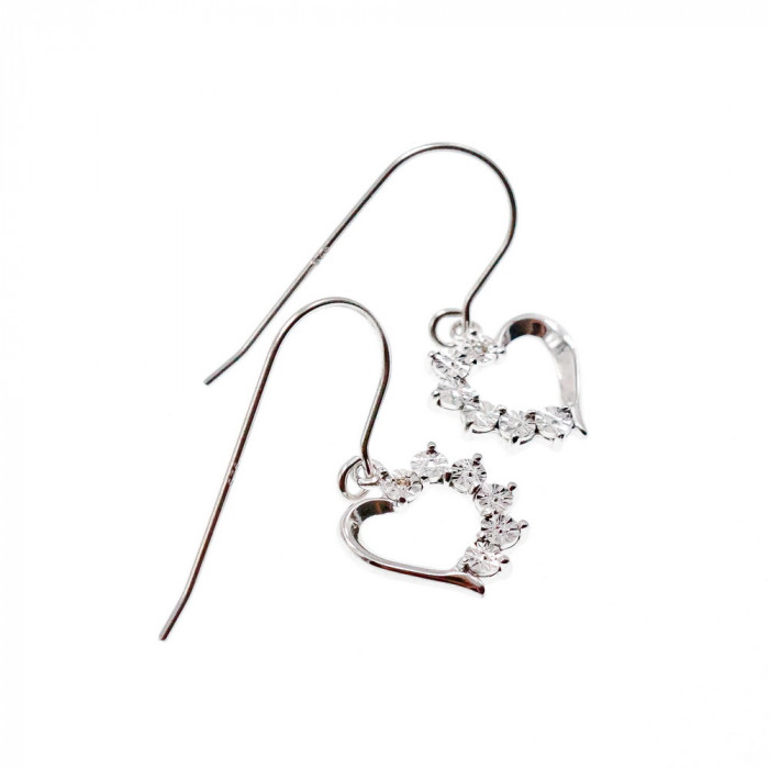 Sky Jewelry Серебряные Серьги  *Сердце*