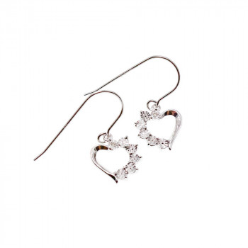 Sky Jewelry Серебряные Серьги  *Сердце*