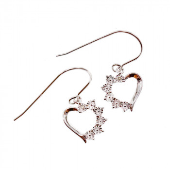 Sky Jewelry Серебряные Серьги  *Сердце*