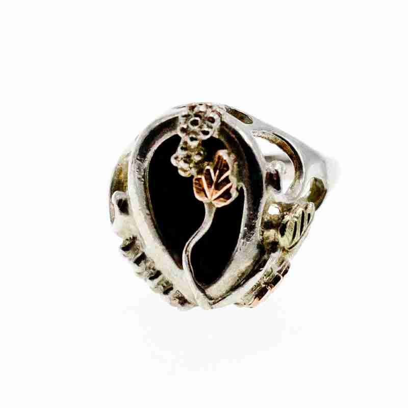 Sky Jewelry Серебряное Кольцо с Черным Ониксом 925 проба