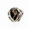 Sky Jewelry Серебряное Кольцо с Черным Ониксом 925 проба