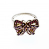 Sky Jewelry Серебряное Кольцо с камнями Иолит и розовый Топаз *Бабочка*