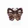 Sky Jewelry Серебряное Кольцо с камнями Иолит и розовый Топаз *Бабочка*