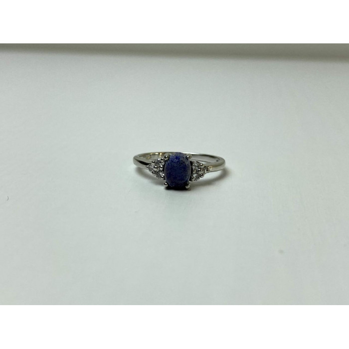 Sky Jewelry Серебряное Кольцо  с камнем Содалит и Гошенит (Берилл)