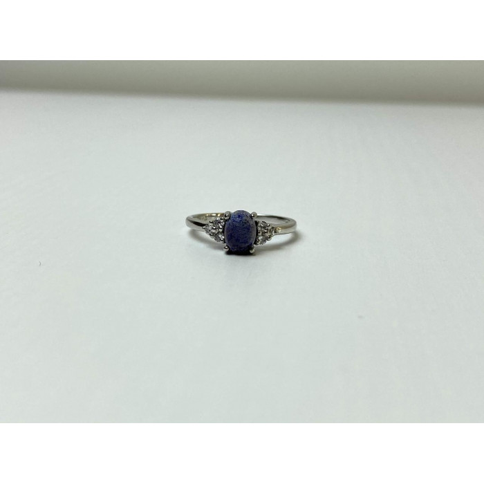 Sky Jewelry Серебряное Кольцо  с камнем Содалит и Гошенит (Берилл)