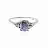 Sky Jewelry Серебряное Кольцо  с камнем Содалит и Гошенит (Берилл)