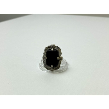 Sky Jewelry Винтажное Серебряное кольцо с Агатом 925 проба