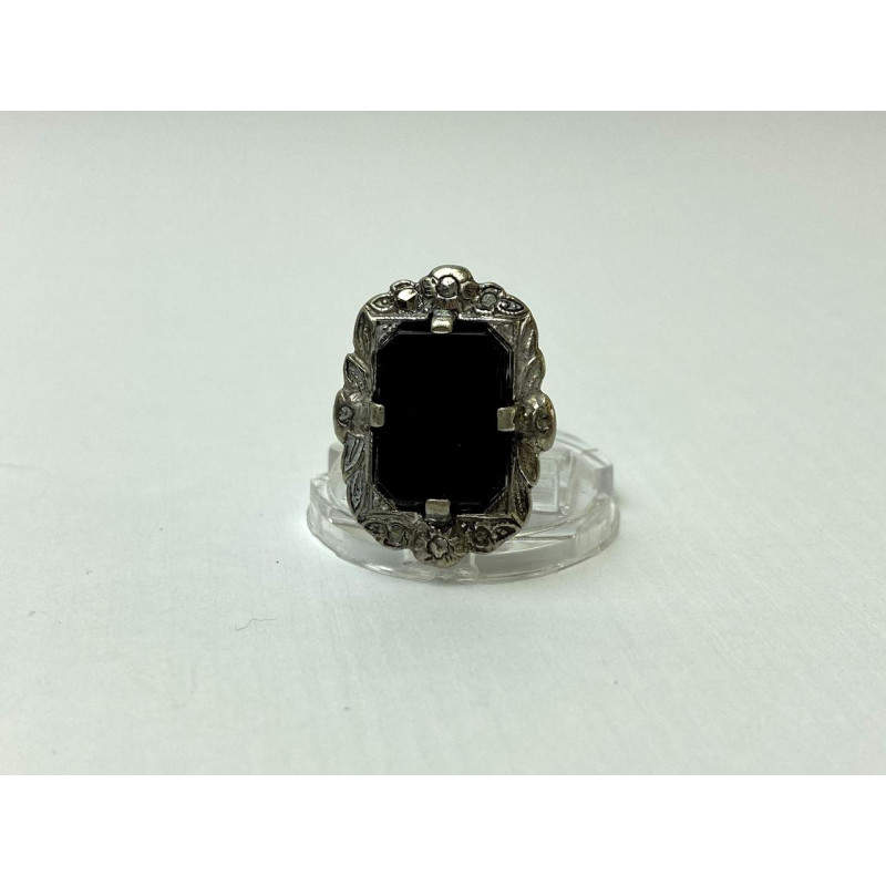 Sky Jewelry Винтажное Серебряное кольцо с Агатом 925 проба