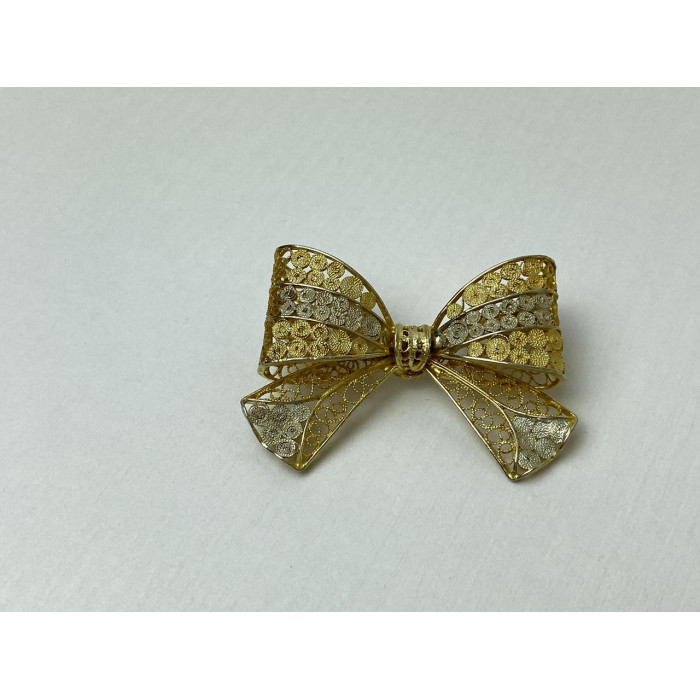 Sky Jewelry Брошь в позолоте *Бантик